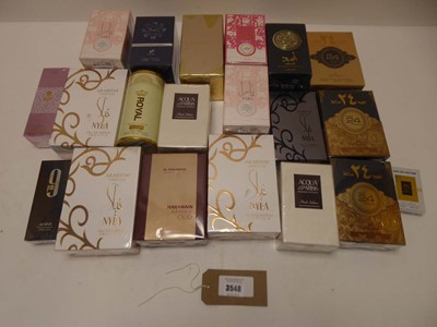 Lot Large selection of various Arabian perfumes