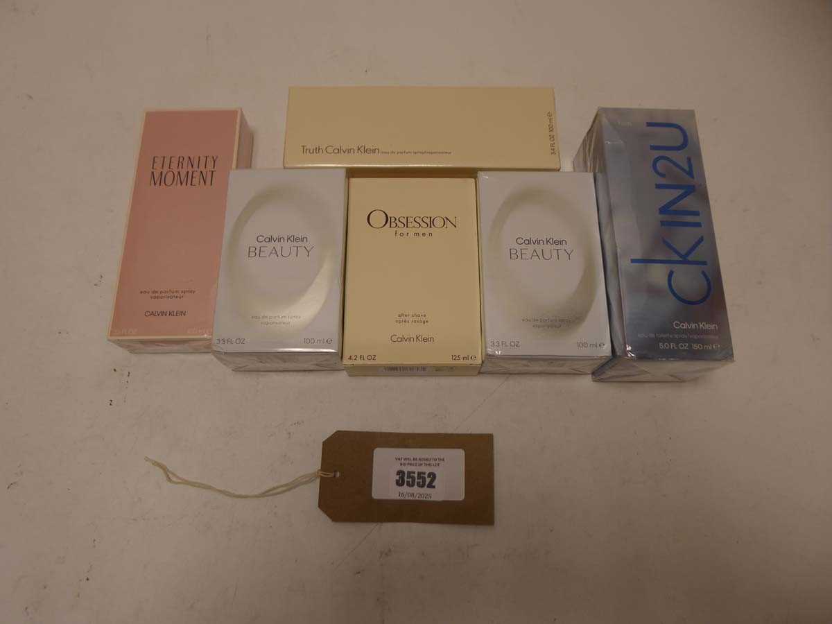Lot 6x Various Calvin Klein perfumes