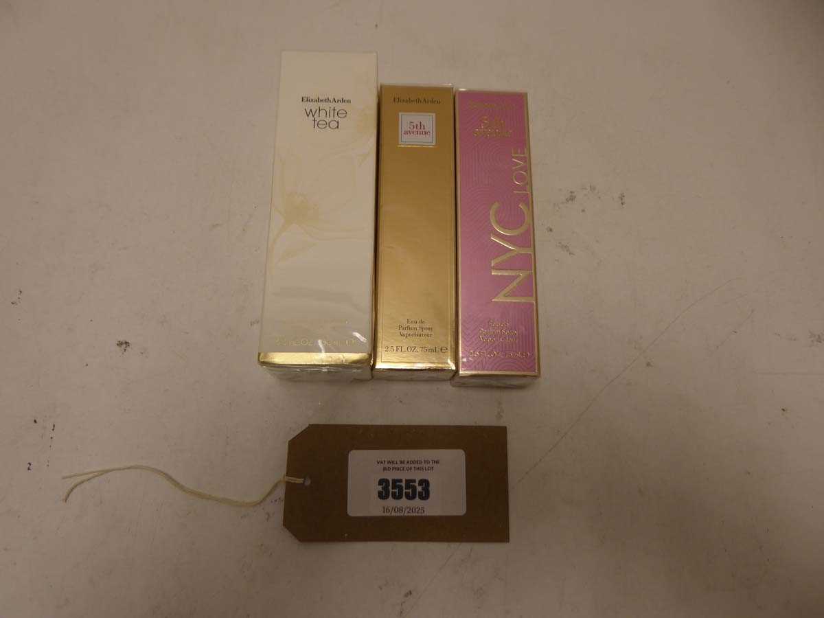 Lot 3x Elizabeth Arden perfumes to include 2x 75ml...