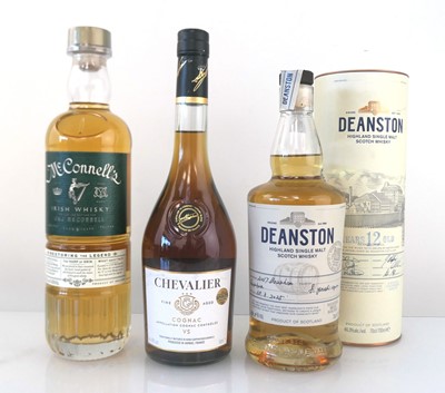 Lot 11 - 3 bottles, 1x Deanston 6 year old Highland...