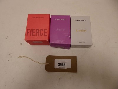 Lot 3x Sapphire perfumes to include Fierce 100ml,...