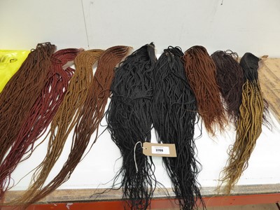 Lot 3700 - Selection of braided wigs in various lengths...