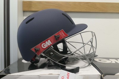 Lot GM Purist GEO II cricket helmet, navy, senior