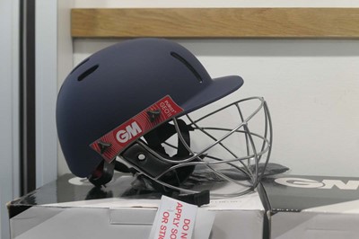 Lot GM Purist GEO II cricket helmet, navy, senior