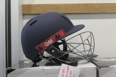 Lot GM Purist GEO II cricket helmet, navy, senior
