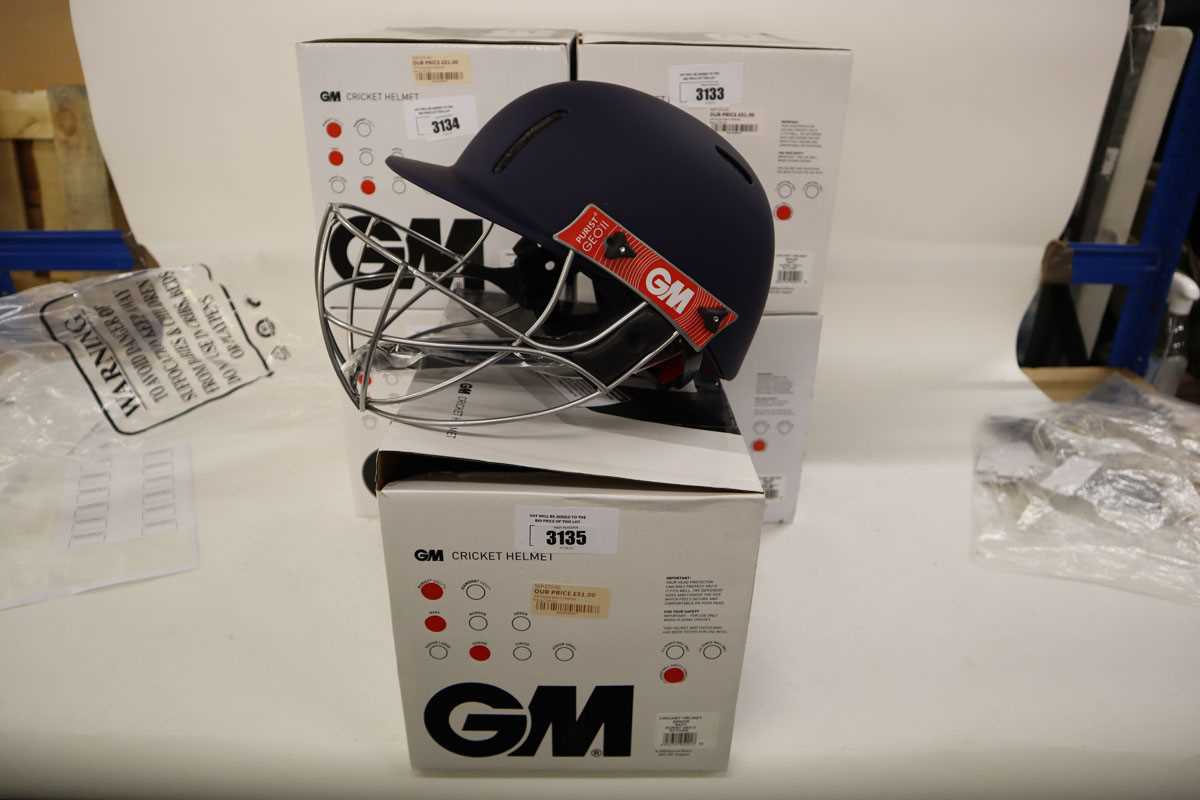 Lot GM Purist GEO II cricket helmet, navy, senior