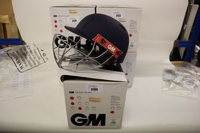 Lot GM Purist GEO II cricket helmet, navy, senior