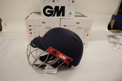 Lot GM Purist GEO II cricket helmet, navy, senior