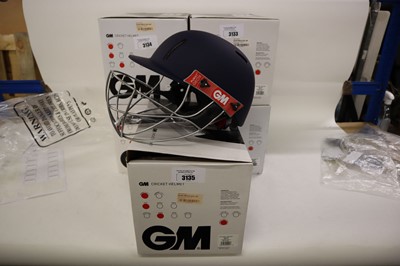 Lot GM Purist GEO II cricket helmet, navy, junior