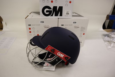 Lot GM Purist GEO II cricket helmet, navy, junior
