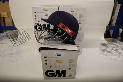 Lot GM Purist GEO II cricket helmet, navy, junior