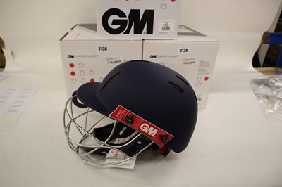 Lot GM Purist GEO II cricket helmet, navy, junior
