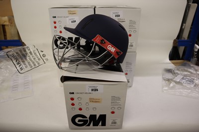 Lot GM Purist GEO II cricket helmet, navy, junior