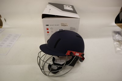 Lot GM Purist GEO II cricket helmet, navy, junior
