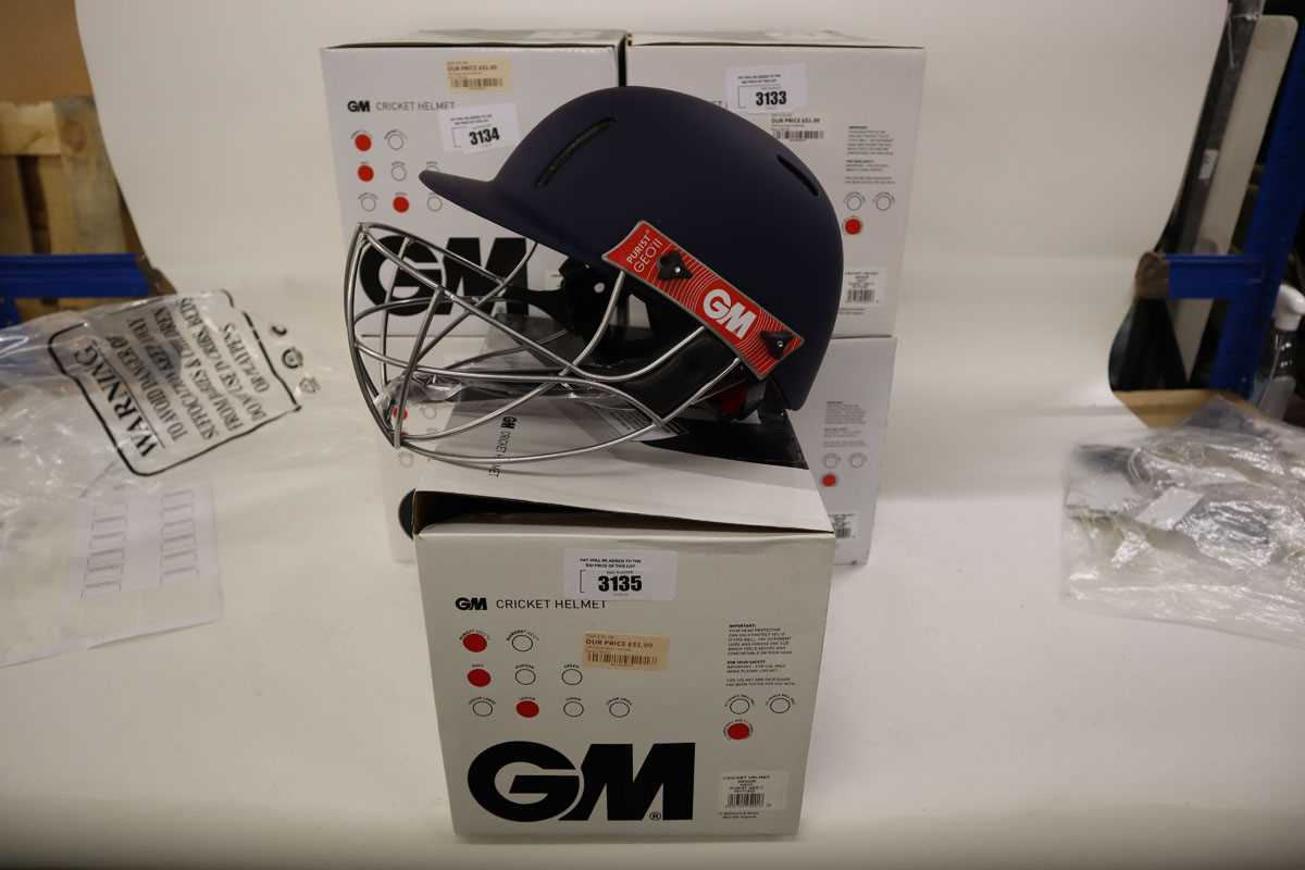 Lot GM Purist GEO II cricket helmet, navy, junior...