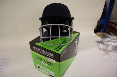 Lot Kookaburra PRO 600F cricket helmet, navy,...