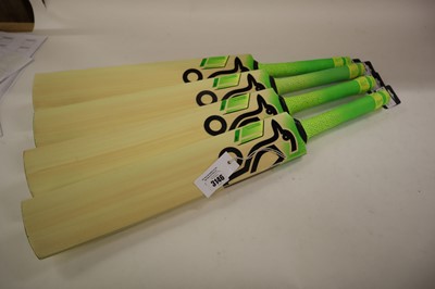 Lot 4x Kookaburra Kahuna cricket bats, size 3