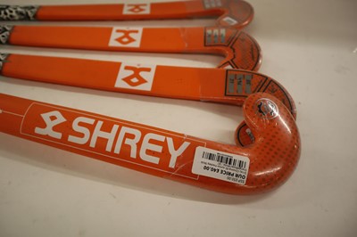 Lot 4x Shrey Chroma junior hockey sticks