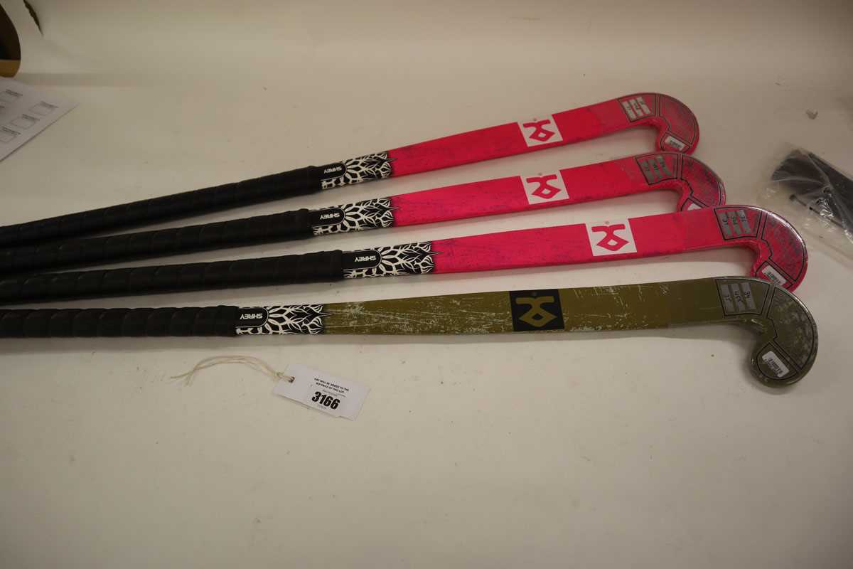 Lot 4x Shrey Chroma junior hockey sticks