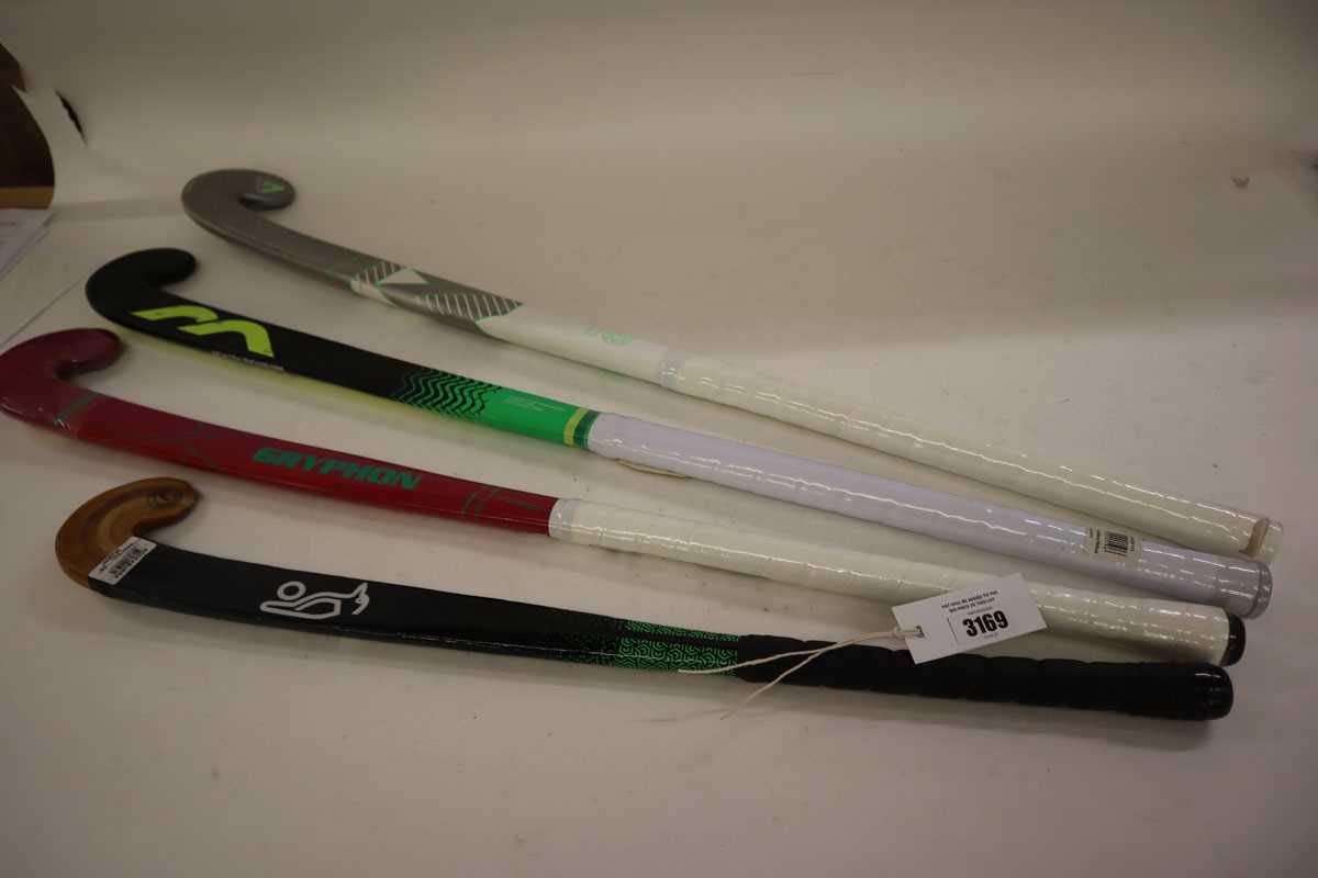 Lot 4x hockey sticks inc. Kookaburra, Gryphon,...