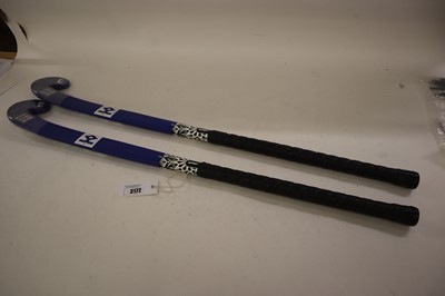 Lot 2x Shrey Chroma 20 hockey sticks, 1x 36.5" and...