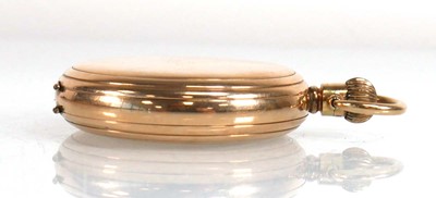 Lot 924 - A 9ct yellow gold full hunter pocket watch by...