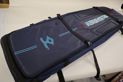 Lot Shrey Elite 45 hockey stick bag in black, large