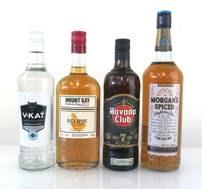 Lot 12 - 4 bottles, 1x Mount Gay Barbados Rum Eclipse...