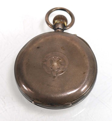 Lot 928 - A silver open face 8-day Hebdomas patent...