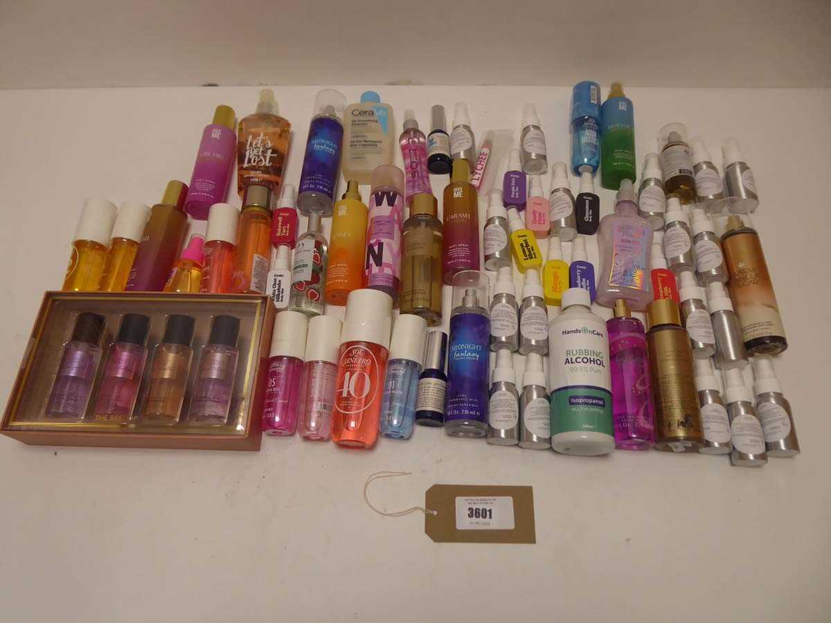 Lot Large selection of various body sprays