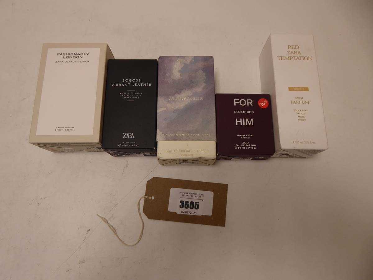 Lot 5x Various Zara perfumes