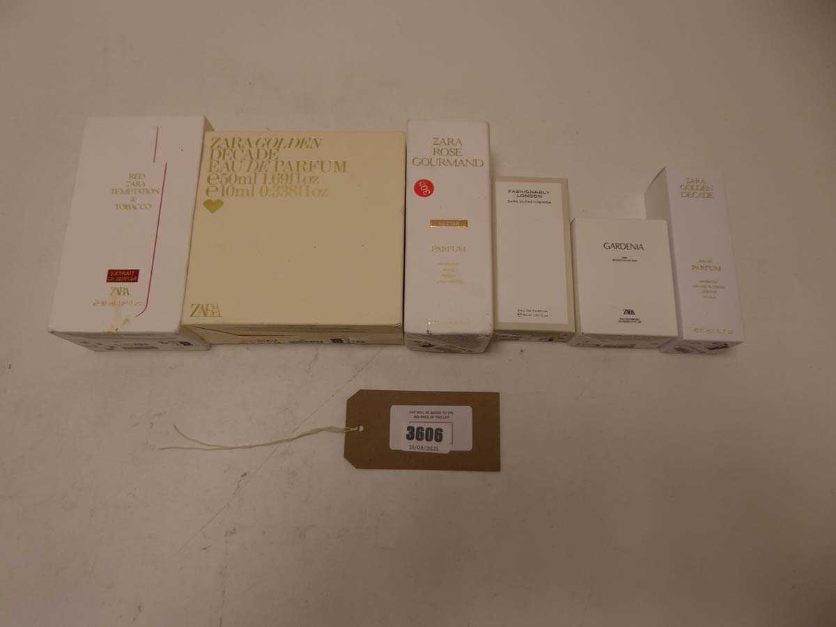 Lot 6x Various Zara perfumes