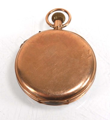Lot 931 - A 9ct yellow gold open face pocket watch by...