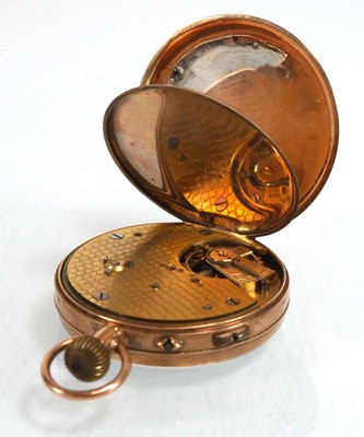 Lot 931 - A 9ct yellow gold open face pocket watch by...