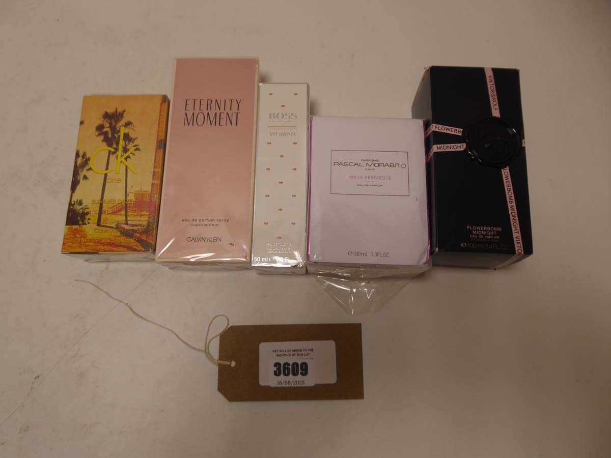 Lot 5x Perfumes to include Calvin Klein, Viktor &...