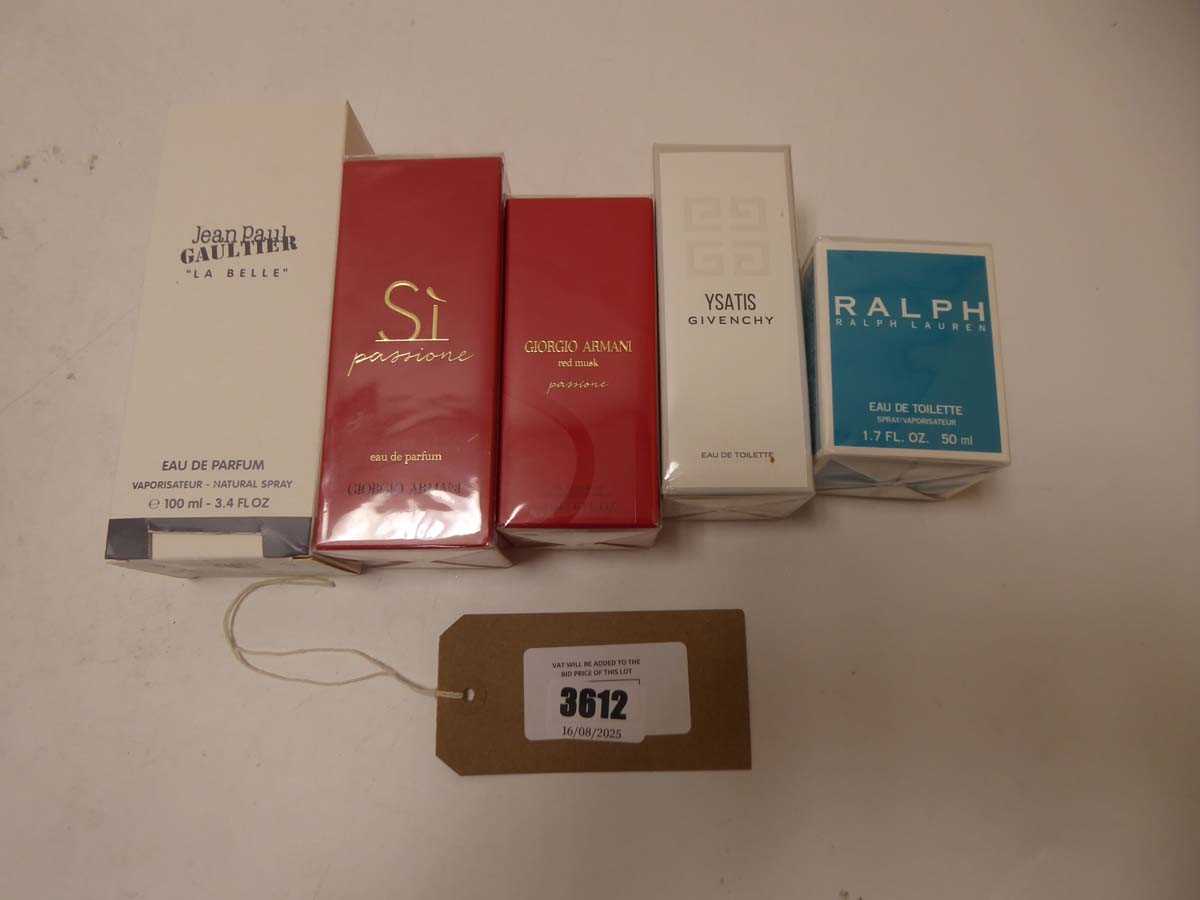 Lot 5x Perfumes to include Jean Paul Gaultier,...