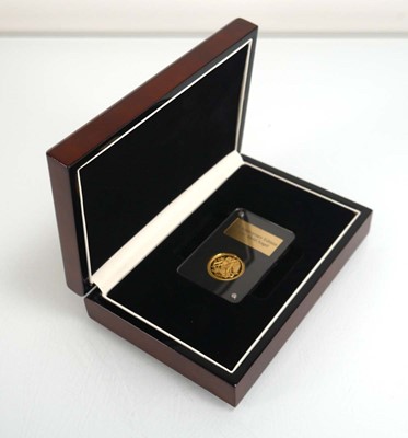 Lot 946 - A London Mint Isle of Man 1/4 oz gold angel...