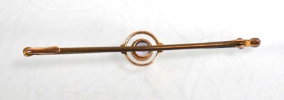 Lot 834 - An early 20th century 15ct yellow gold swallow...