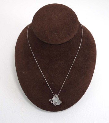 Lot 836 - A group of silver jewellery including a dress...