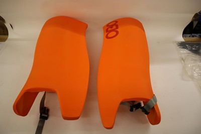 Lot Pair of OBO large hockey GK leg pads and pair...