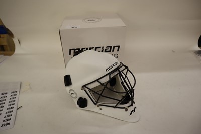 Lot Mercian Genesis Club hockey GK helmet, white,...