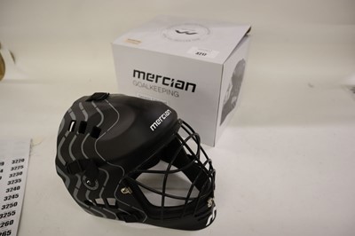 Lot Mercian Genesis 3 hockey GK helmet,...