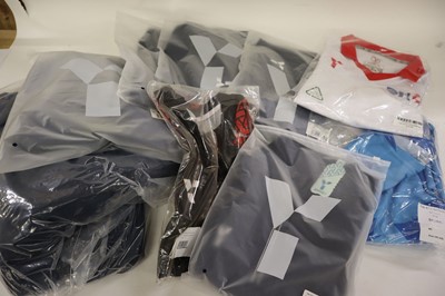 Lot Box of 9x Y1 hockey tops, some club branded...