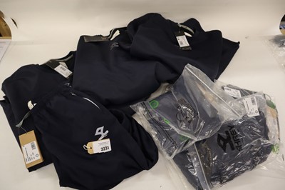 Lot 10x assorted Shrey navy hockey clothing items...