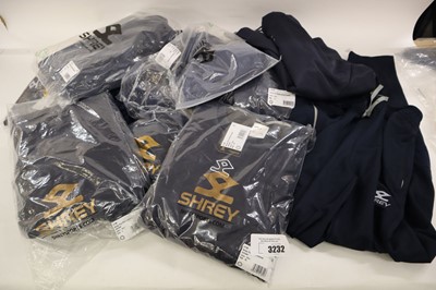 Lot 10x assorted Shrey navy hockey clothing items...