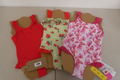 Lot 1119 - Approx. 22 girls all in one swimsuits by Sea...