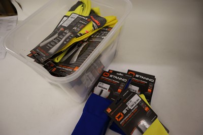 Lot Box containing various sports socks