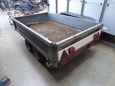 Lot 4268 - Twin axle Bateson box trailer with galvanised...