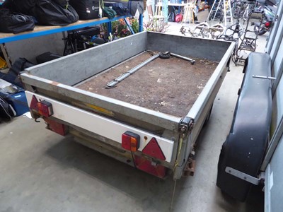 Lot 4268 - Twin axle Bateson box trailer with galvanised...