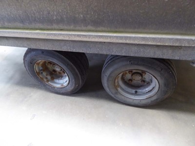 Lot 4268 - Twin axle Bateson box trailer with galvanised...
